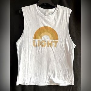 Zyia White Light Muscle Tank (Sz XL)